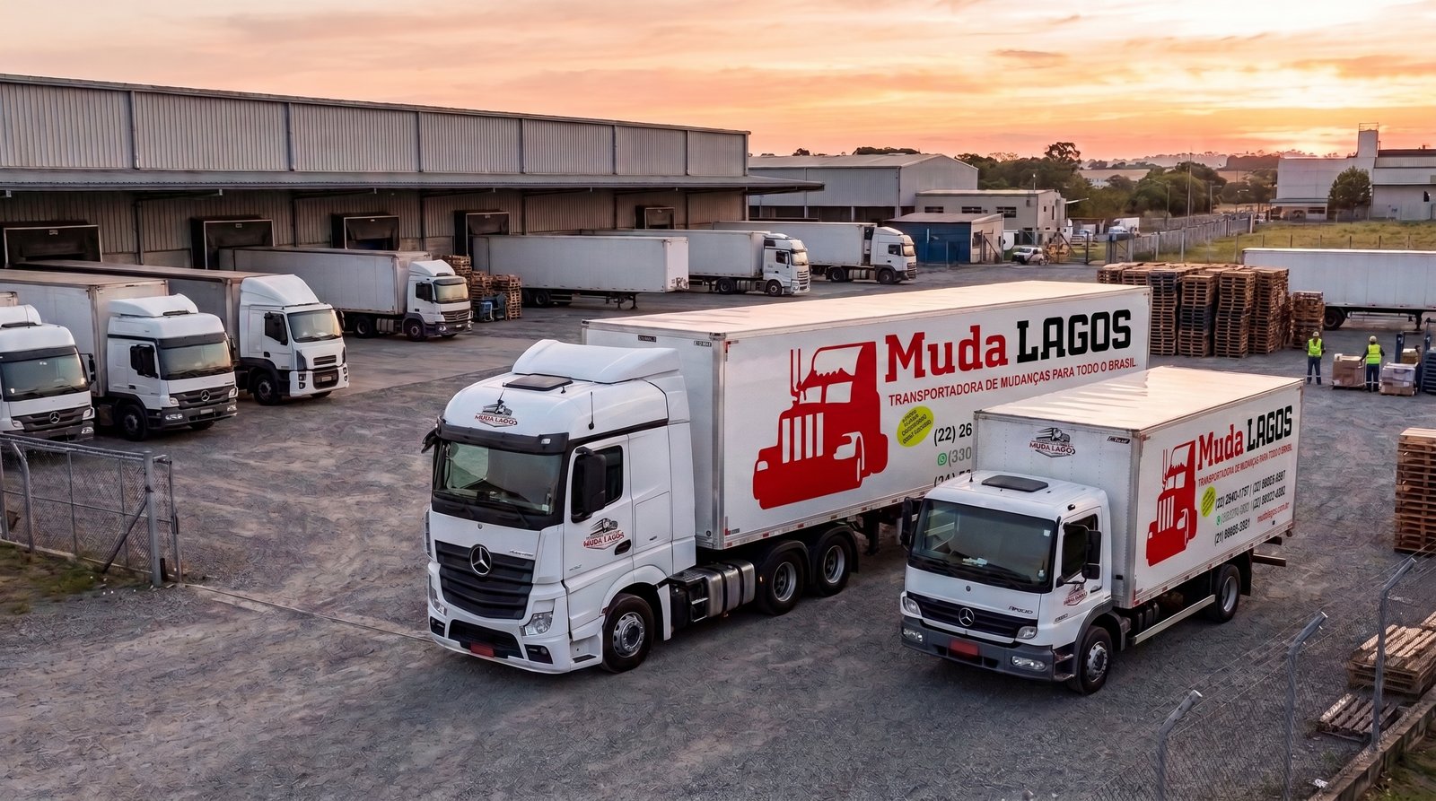 Caminhão pequeno Muda Lagos